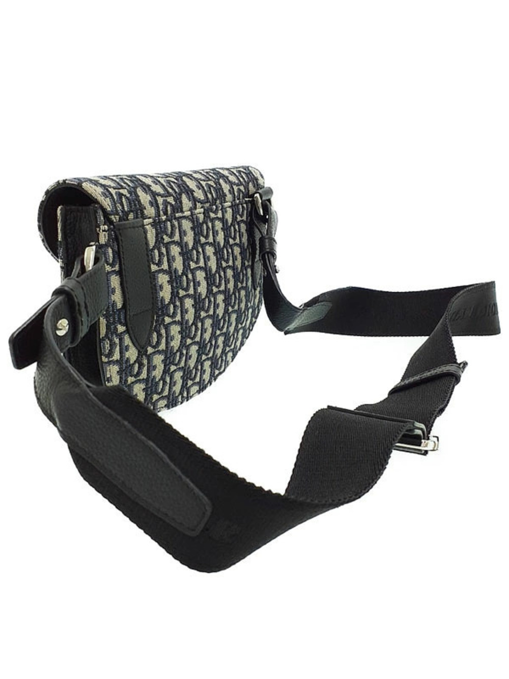 Dior Body Christian Saddle Oblique  Bag Blue